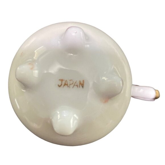 Vintage Japanese Teacup & Saucer Set Gold & Orange Design - Picture 5 of 13